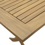 vidaXL Ensemble à manger de jardin 7 Pièces Bois d'acacia solide