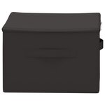 vidaXL Boîte de rangement Anthracite 43 x 34 x 23 cm Tissu intissé