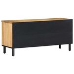 vidaXL Meuble TV marron 100x33x46 cm bois massif de manguier