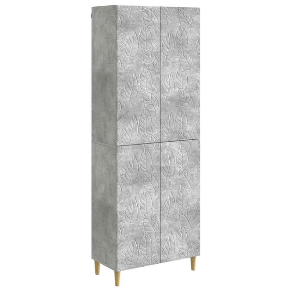 vidaXL Ensemble de Meubles 2 Pièces Gris béton Bois d'ingénierie