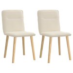 vidaXL Chaises à manger lot de 2 Lin