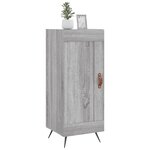 vidaXL Buffet Sonoma gris 34 5x34x90 cm Bois d'ingénierie