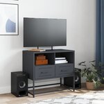 vidaXL Meuble TV anthracite 68x39x60 5 cm acier