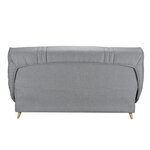 COMFORT BULTEX Clic clac 3 places - Tissu gris - 192 x 95 x 101 - MONA