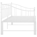 vidaXL Cadre de canapé-lit extensible sans matelas blanc 90x200 cm