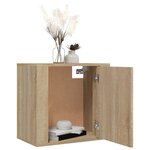 vidaXL Tables de chevet murales 2 Pièces Chêne sonoma 50x30x47 cm