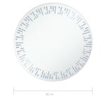 vidaXL Miroir à LED pour salle de bain 80 cm