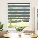 vidaXL Store zèbre gris foncé largeur du tissu 90 9 cm polyester