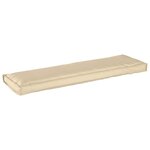 vidaXL Coussin pour banc de palette Beige 140 x 40 x 8 cm Tissu Oxford
