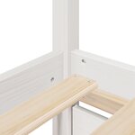 vidaXL Cadre de lit sans matelas blanc 180x200 cm bois massif de pin