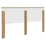 vidaXL Tête de lit Chêne artisanal 180 cm Bois d'ingénierie