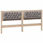 vidaXL Tête de lit Autre Marron et taupe 160 cm Bois massif en pin