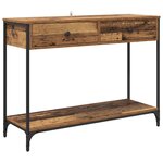vidaXL Table console Bois Ancien 100 x 34 5 x 75 cm Bois d'ingénierie