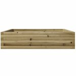 vidaXL Jardinière 100x100x23 cm bois de pin imprégné