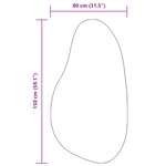 vidaXL Tapis 'HUARTE'doux à poils courts et lavable anthracite 80x150 cm