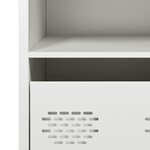 vidaXL Buffet blanc 68x39x73 5 cm acier laminé à froid