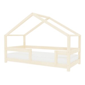 Lit cabane enfant LUCKY 120 x 190 bois naturel