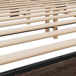 vidaXL Cadre de lit sans matelas chêne marron 200x200 cm