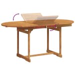 vidaXL Ensemble à Manger de jardin 7Pièces bois d'acacia solide textilène