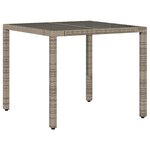 vidaXL Ensemble de salle à manger pour jardin 5 Pièces Gris