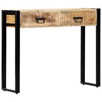 vidaXL Table console 90 x 30 x 75 cm Bois de manguier massif