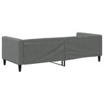 vidaXL Lit de repos sans matelas gris foncé 80x200 cm tissu