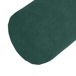 vidaXL Coussins d'accent 2 Pièces Vert foncé Ø 15 x 40 cm