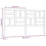vidaXL Tête de lit 186x4x104 cm Bois massif de pin