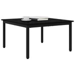 vidaXL Table basse Chêne noir 80 x 80 x 45 cm Bois d'ingénierie