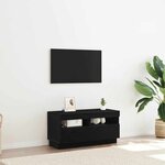 vidaXL Meuble TV Noir 80 x 35 x 40 cm Bois d'ingénierie