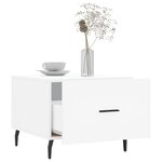 vidaXL Tables basses 2 Pièces blanc 50x50x40 cm bois d'ingénierie