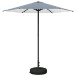 vidaXL Parasol de jardin avec base 230 x 230 cm Polyester