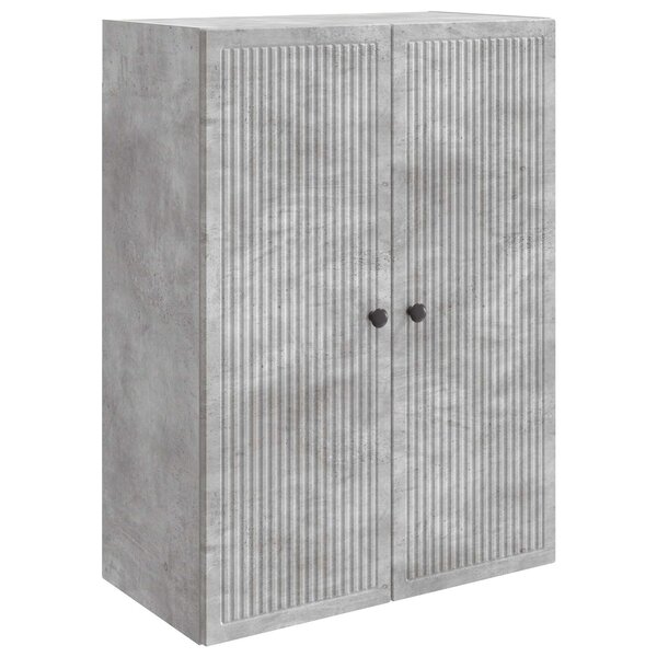 vidaXL Armoire Murale Gris béton 66 x 34 5 x 90 cm Bois d'ingénierie