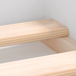 vidaXL Cadre de lit blanc 75x190 cm petit simple