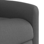 vidaXL Fauteuil de massage inclinable Gris foncé Tissu