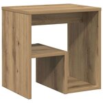 vidaXL Tables de chevet 2 Pièces chêne artisanal bois d'ingénierie