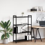 vidaXL Bibliothèque Chêne noir 80 x 30 x 118 cm Bois d'ingénierie