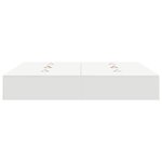 vidaXL Cadre de lit avec rangement avec stockage Blanc 180 x 200 cm