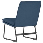 vidaXL Chaise longue Bleu 52x75x76 cm Tissu