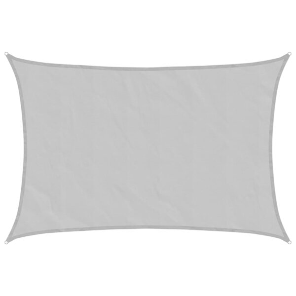 vidaXL Voile d'ombrage gris clair 3x2 m 100  polyester oxford
