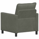 vidaXL Canapé Gris clair 76 x 81 x 87 5 cm Tissu
