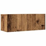 vidaXL Ensemble de meuble TV mural 3 Pièces vieux bois bois d'ingénierie