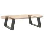 vidaXL Pieds de table basse en U 2 pièces Anthracite 60 x (30-31) cm Acier
