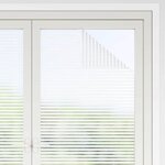 vidaXL Film de fenêtre auto-adhésif Rayures dépolies 60 x 2000 cm PVC