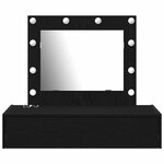 vidaXL Table de Toilette Noir 83 x 40 x 70 cm Bois d'ingénierie