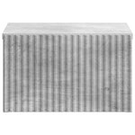 vidaXL Cabinet de chevet mural Gris béton 33 x 34 5 x 20 cm
