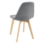 Lot de 6 chaises de salle à manger 86 x 53 x 47 cm gris clair 03_0006787