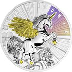 Pièce de monnaie en Argent 1 Dollar g 17.50 Millésime 2025 WINGED UNICORN