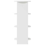 vidaXL Meuble d'appoint Blanc Brillant 40 x 40 x 100 cm