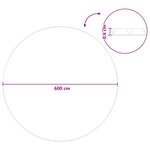 vidaXL Couverture de piscine solaire de haute qualité Ø 600 cm 200 μm